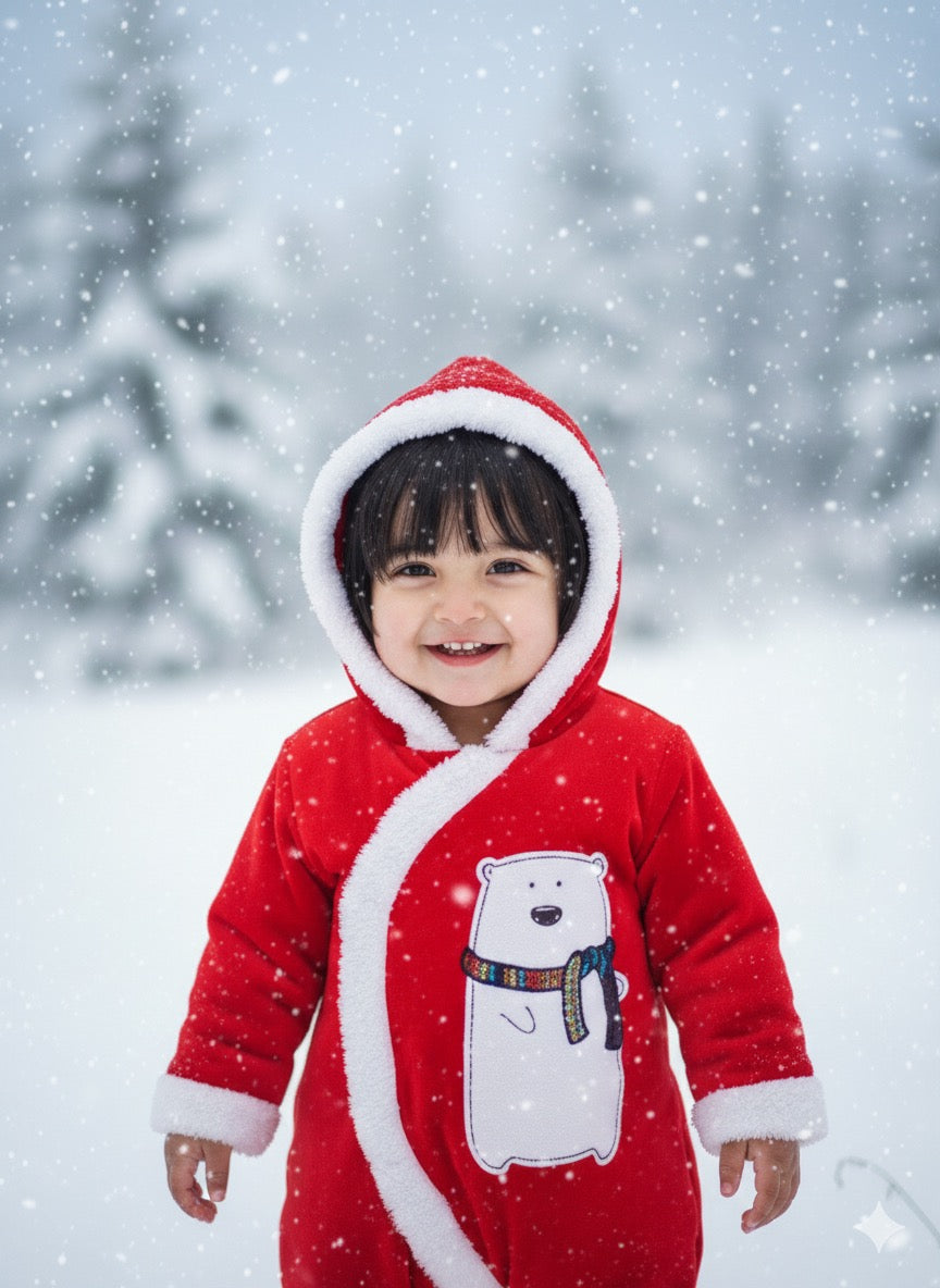 Red velvet Polar Onesie