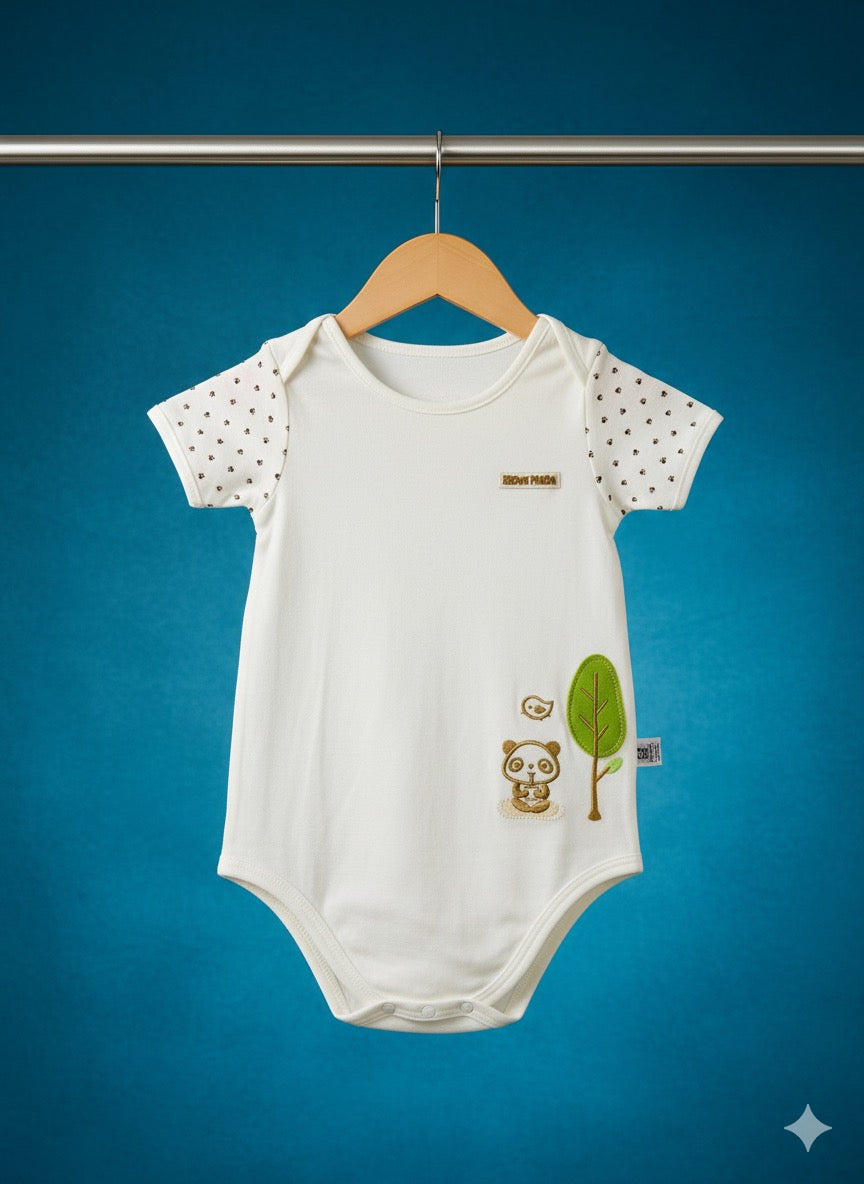 Brown Panda Bodysuit