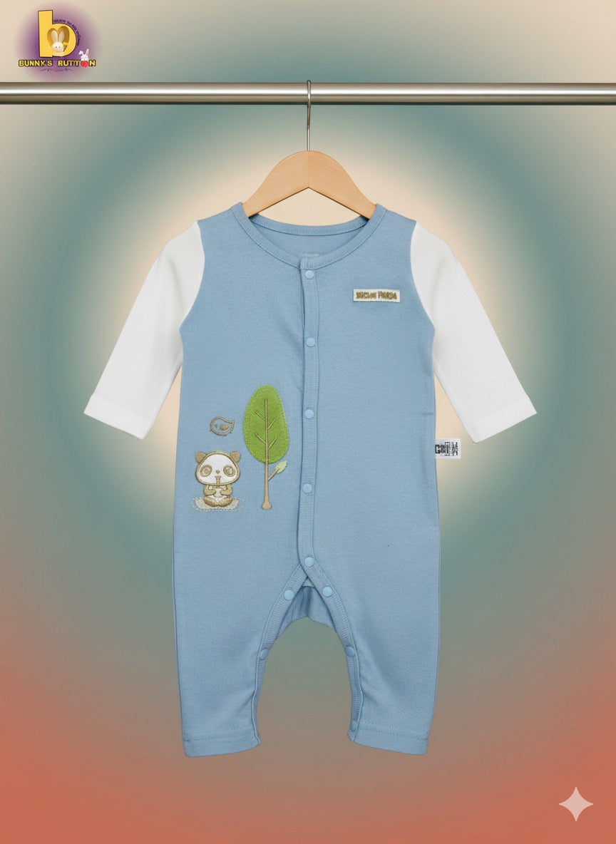 Brown Panda Romper (Full Sleeves)