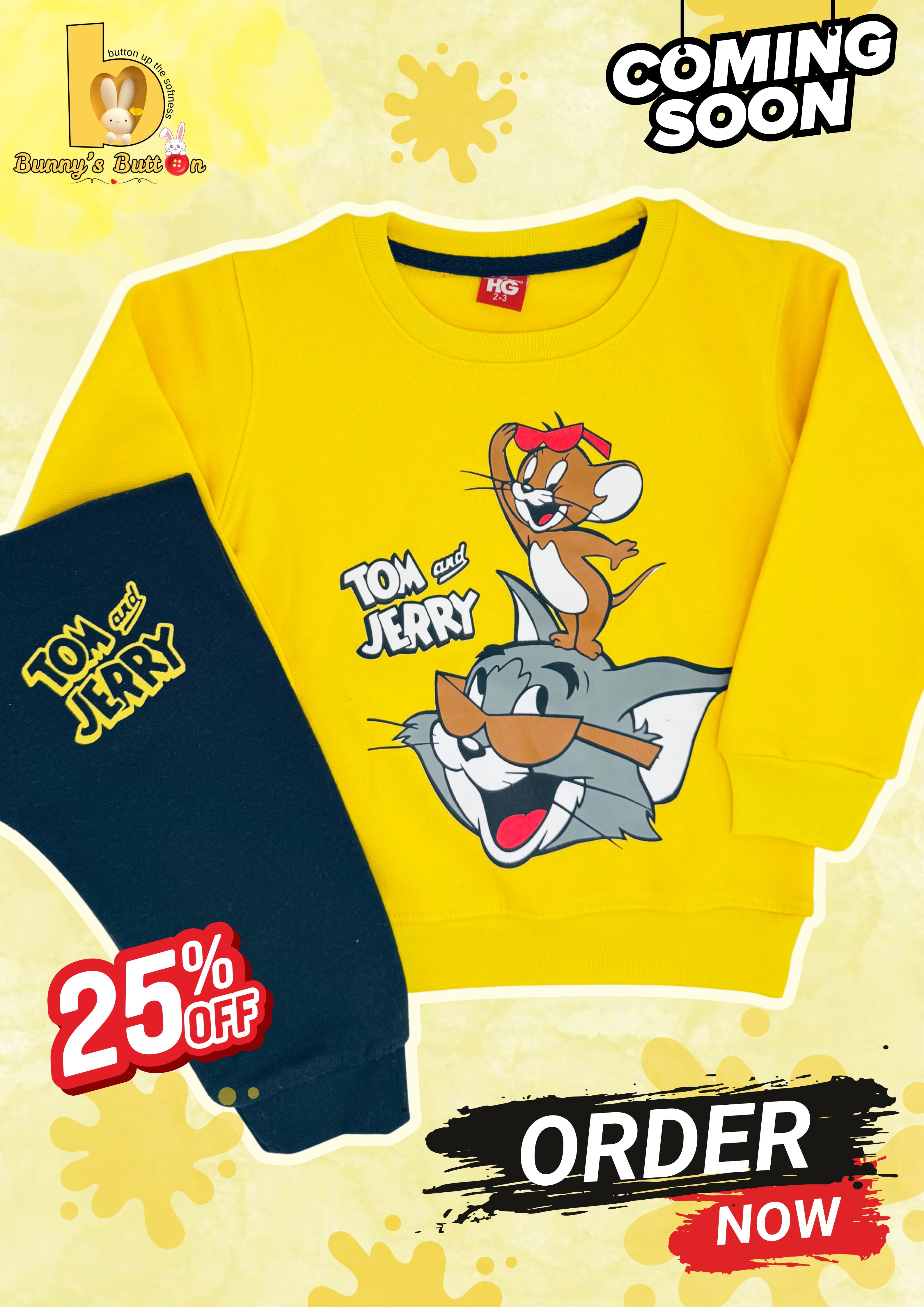 "Tom & Jerry" Sweatshirt & Jogger Set