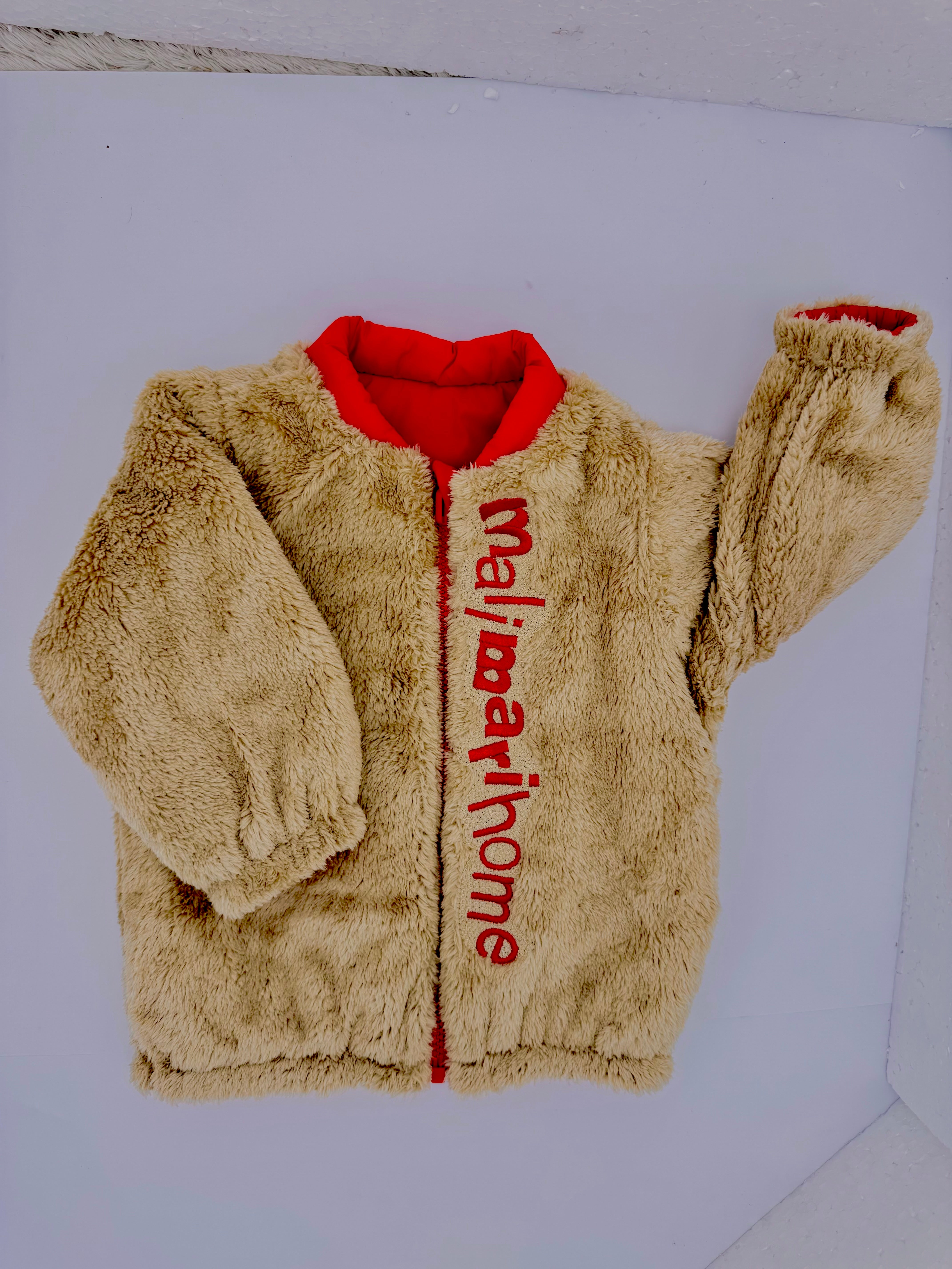 Reversable Plush Bomber Jacket