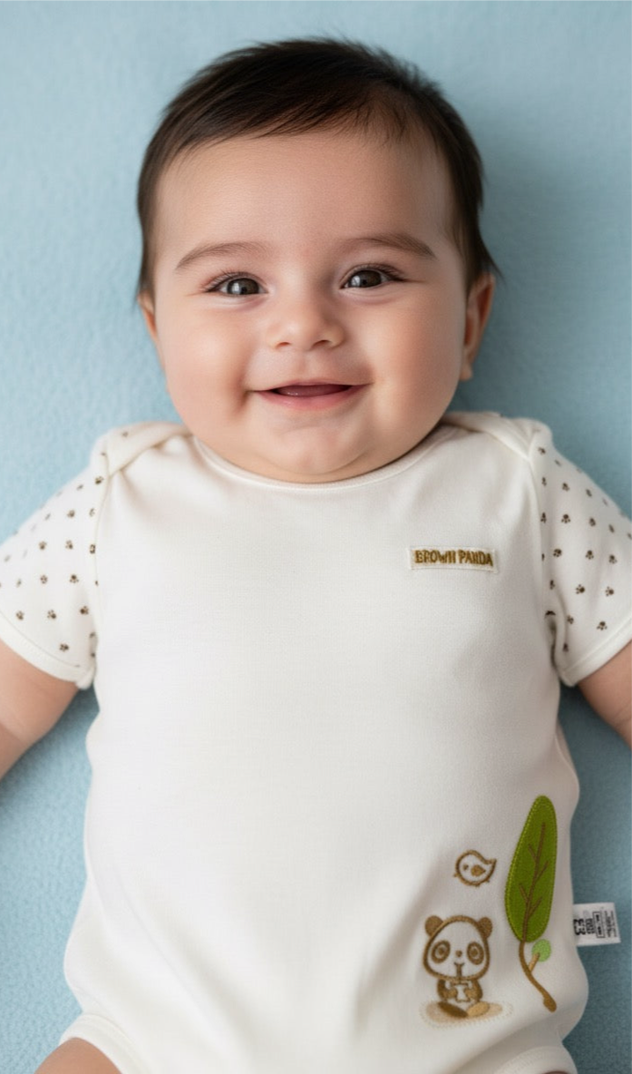 Brown Panda Bodysuit