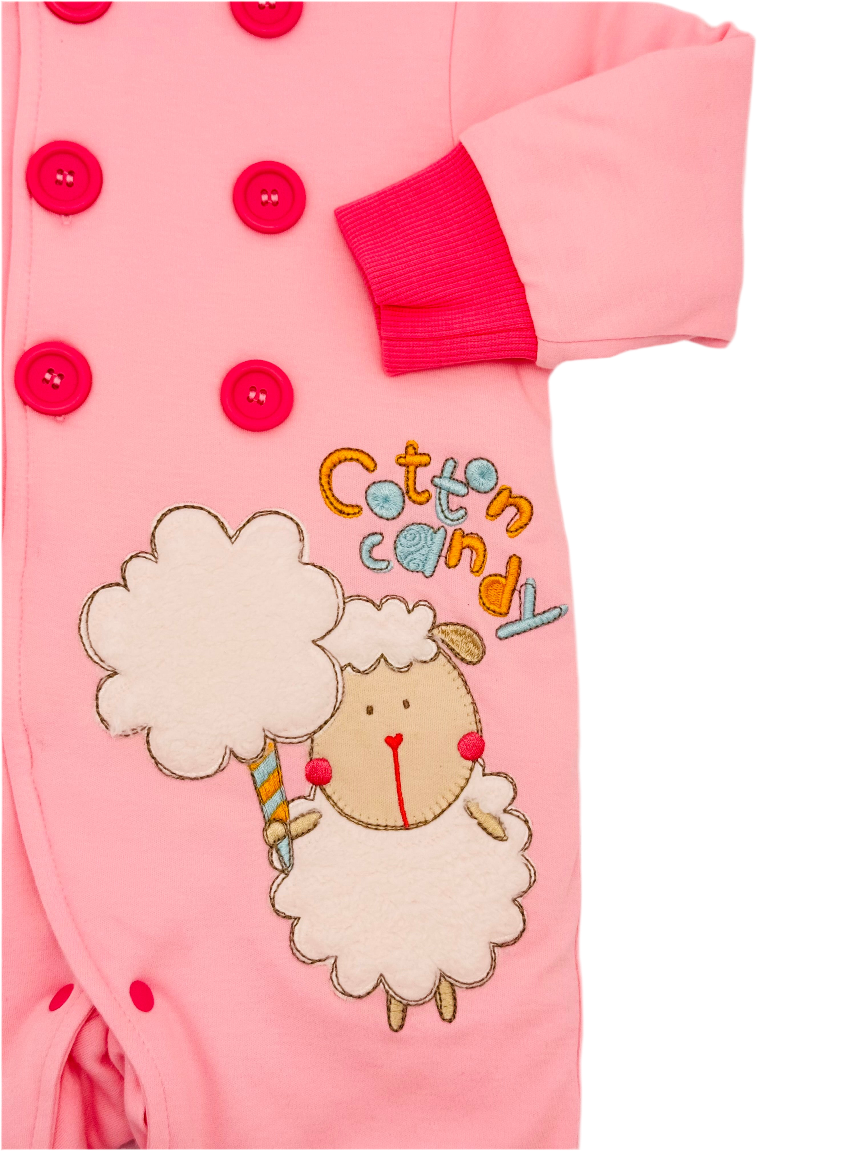 Sweet Sheep Hooded Romper