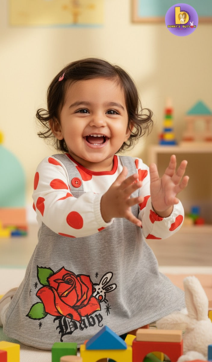 Polka-Dot Bunny Rose Top