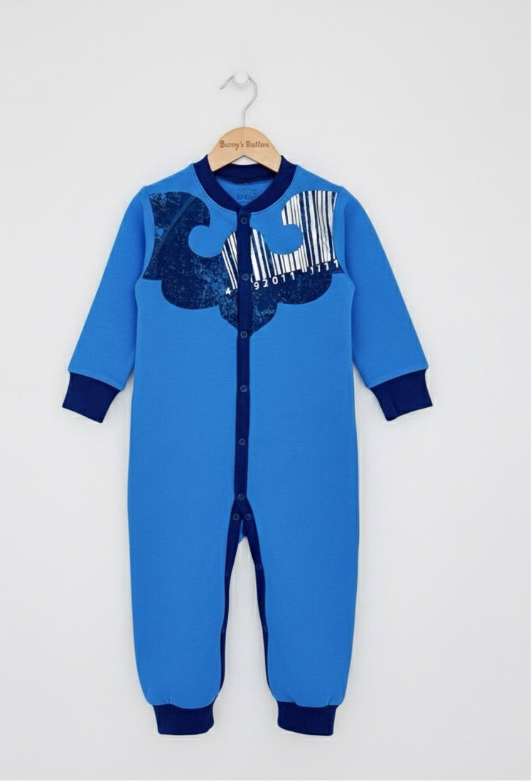 Blue Midnight Star Romper