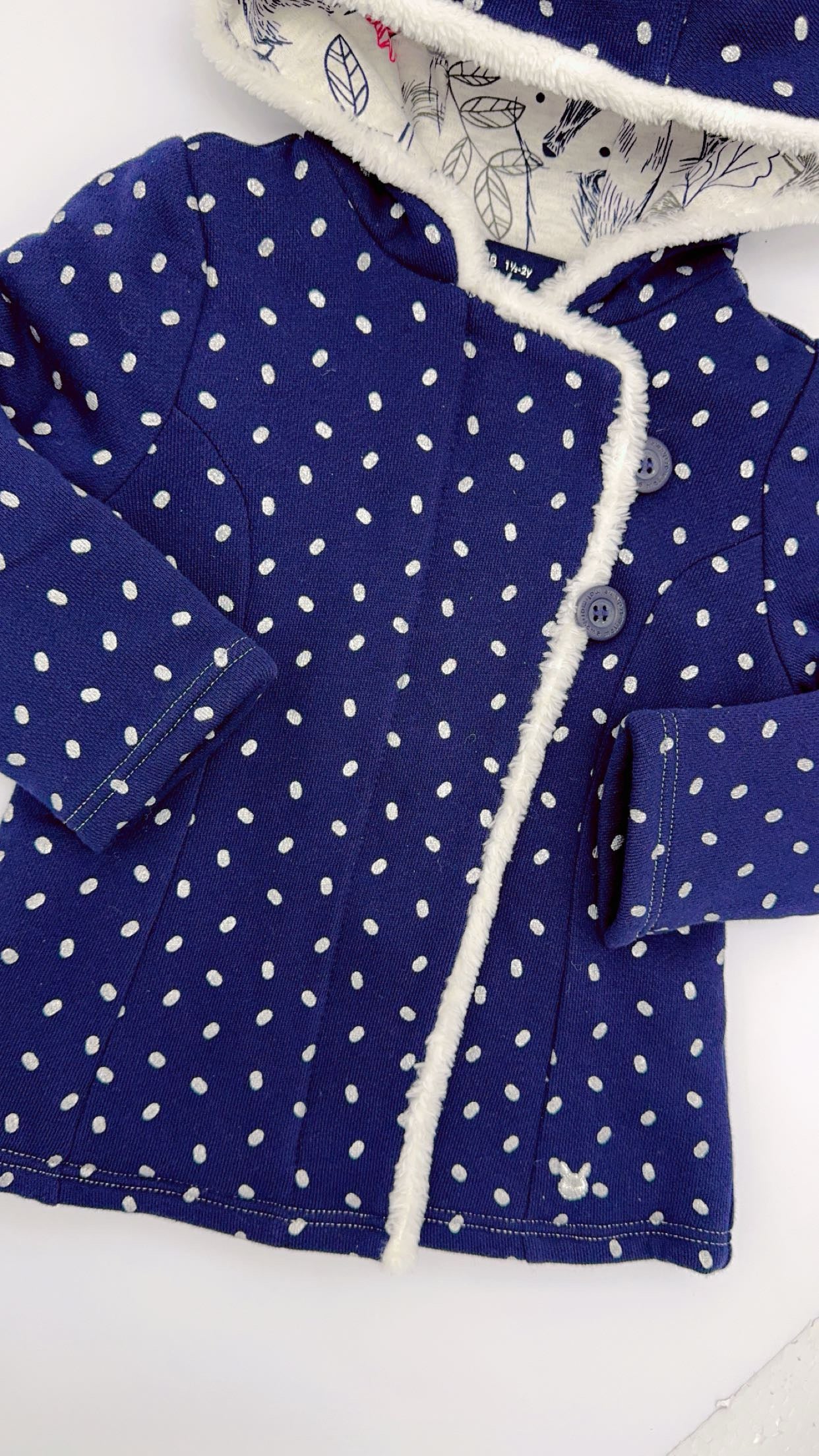 Polka Dot Hodded Coat